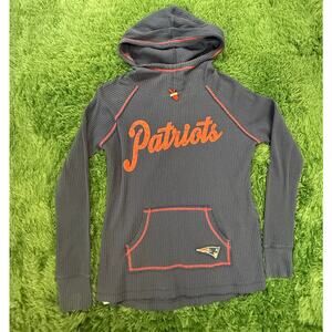 Women's New England Patriots NFL thermal style hoodie size large jogging